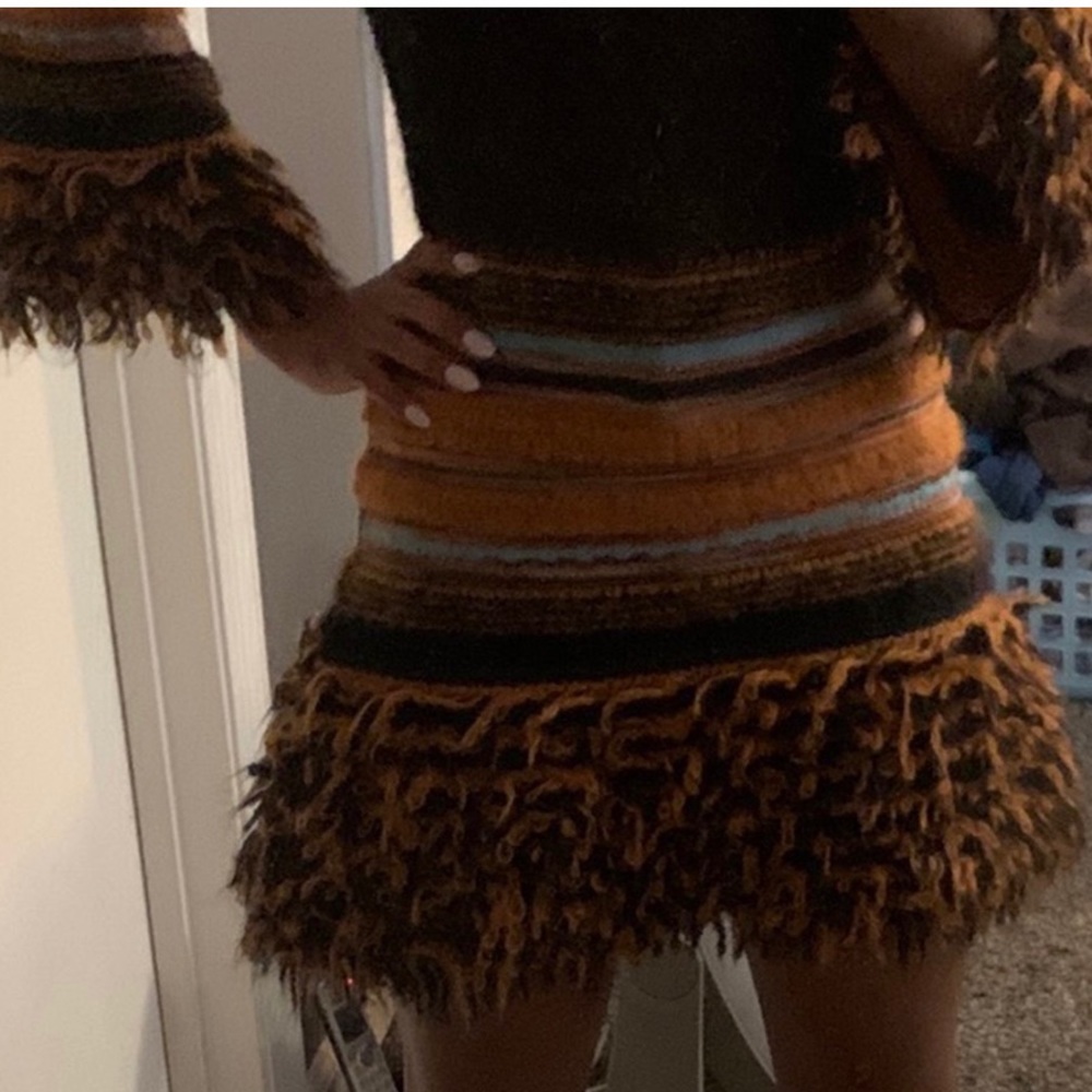 Missoni Brown and Orange Striped Mini Dress - Picture 7 of 8